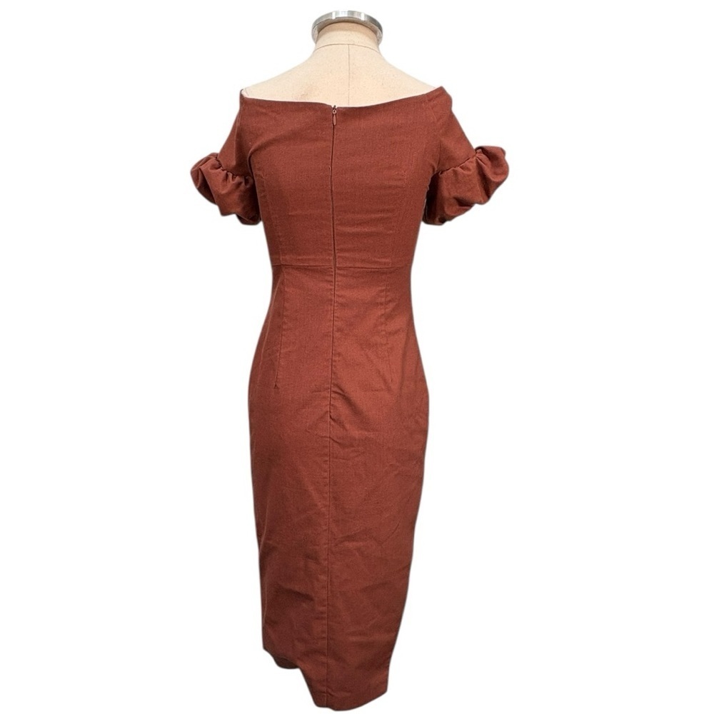 Yaura Toni Off The Shoulder Cut Out Midi Dress Size 6 — image 5 of 8